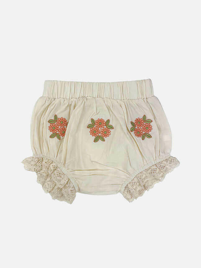 louisa embroidered set || cream floral