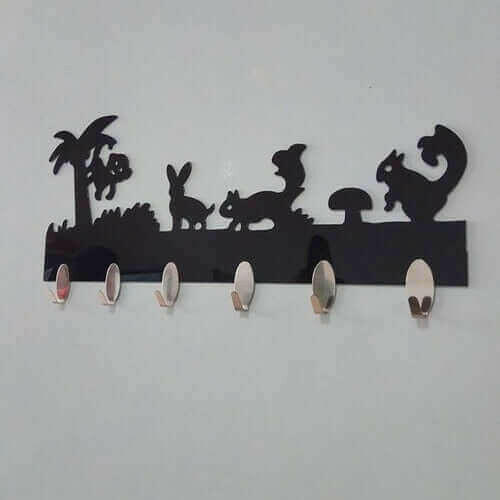 1 Set 6PC Hook Wall Stickers Decorative Home