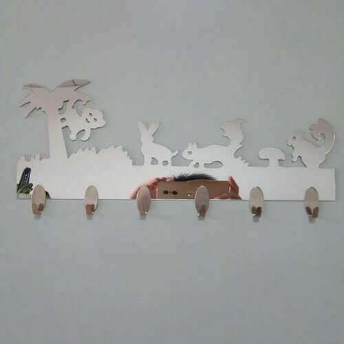 1 Set 6PC Hook Wall Stickers Decorative Home