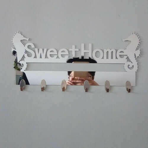 1 Set 6PC Hook Wall Stickers Decorative Home