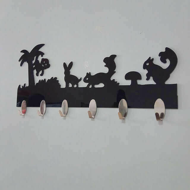 1 Set 6PC Hook Wall Stickers Decorative Home
