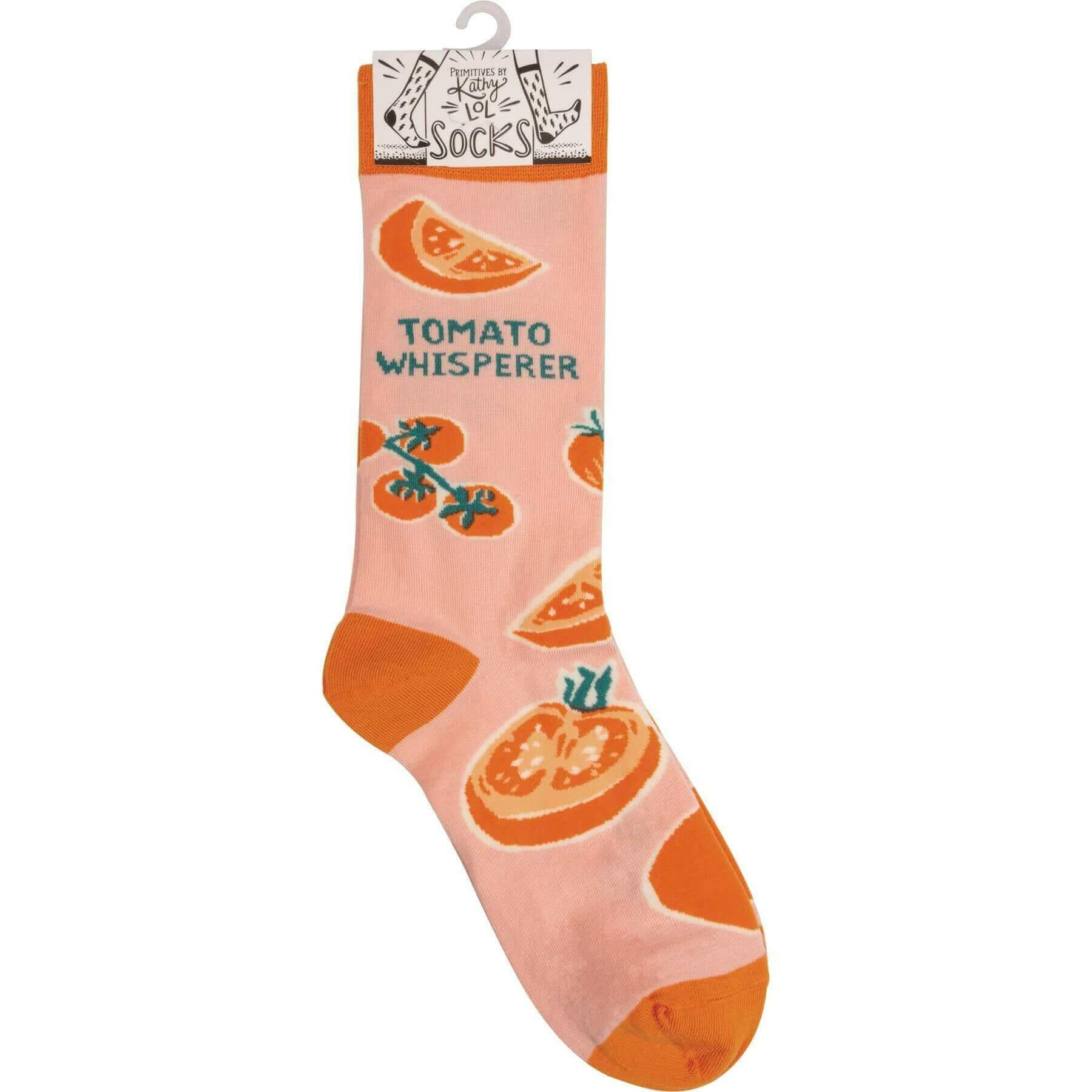 Tomato Whisperer Socks | Funny Novelty Socks with Cool Design |
