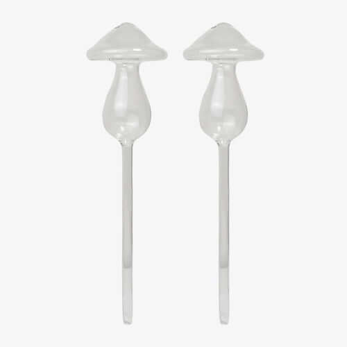 Mushroom Self-Watering Glass Planter Set