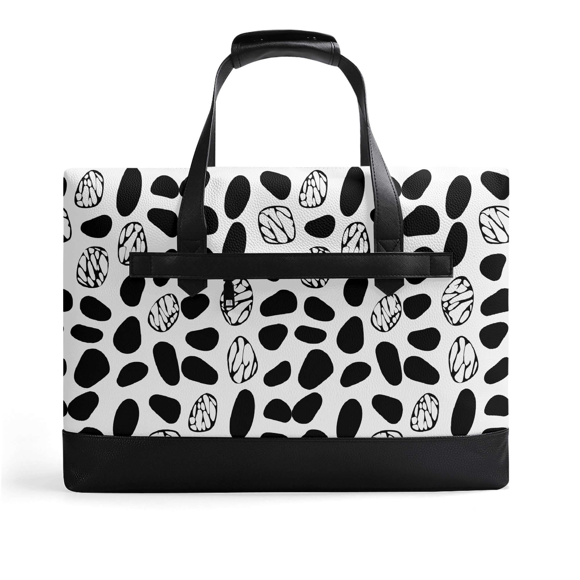 Mens PU Leather Briefcase Waterproof Business Bag