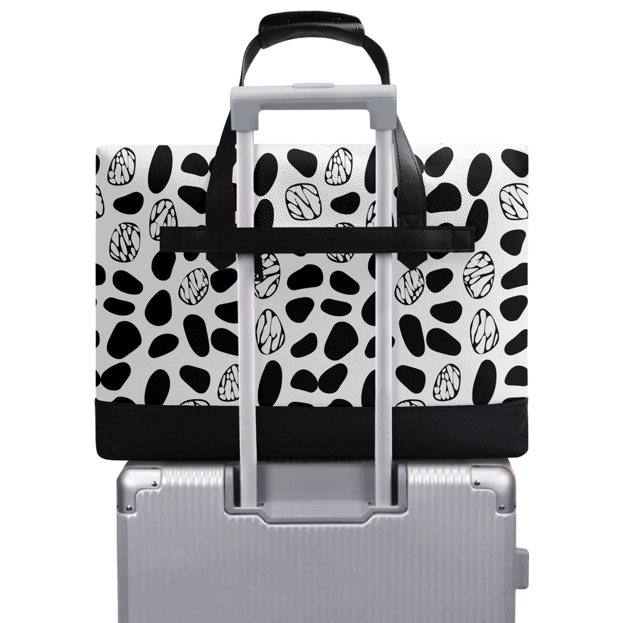 Mens PU Leather Briefcase Waterproof Business Bag