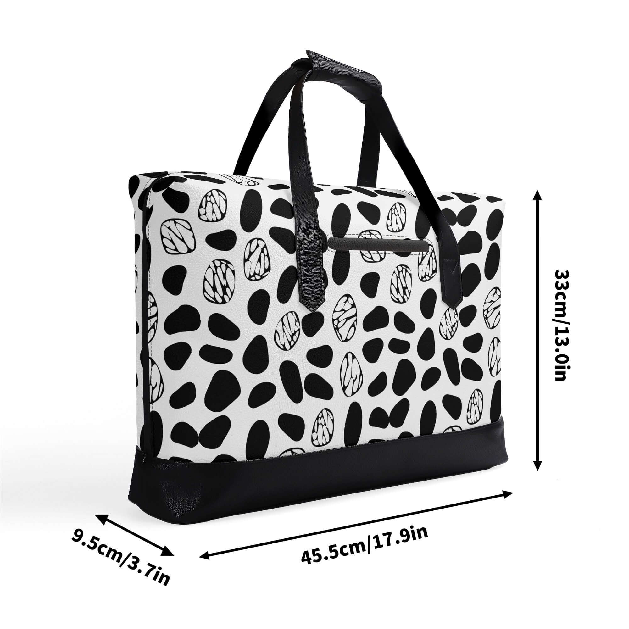 Mens PU Leather Briefcase Waterproof Business Bag