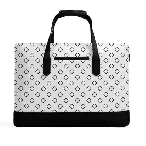 Mens PU Leather Briefcase Waterproof Business Bag