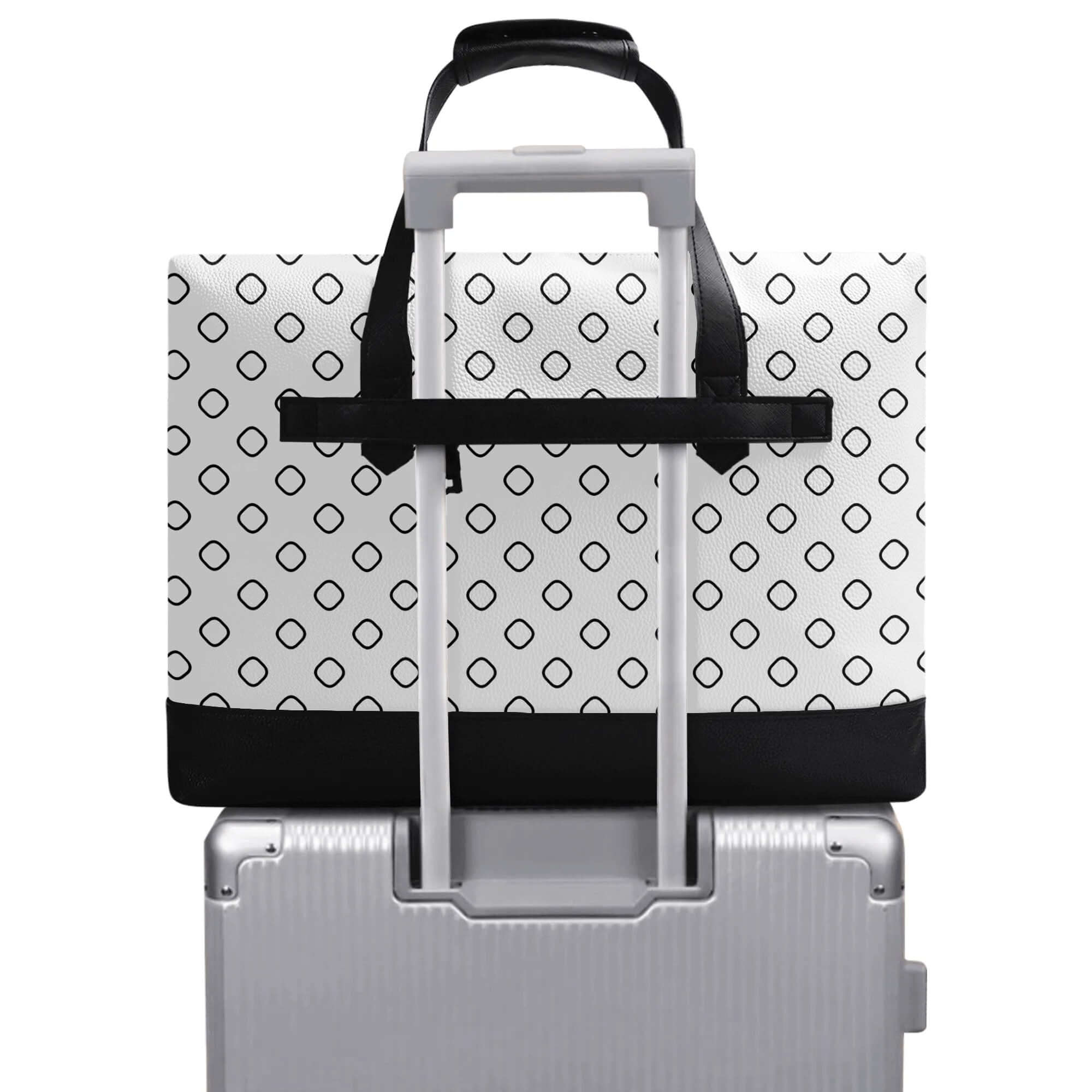 Mens PU Leather Briefcase Waterproof Business Bag