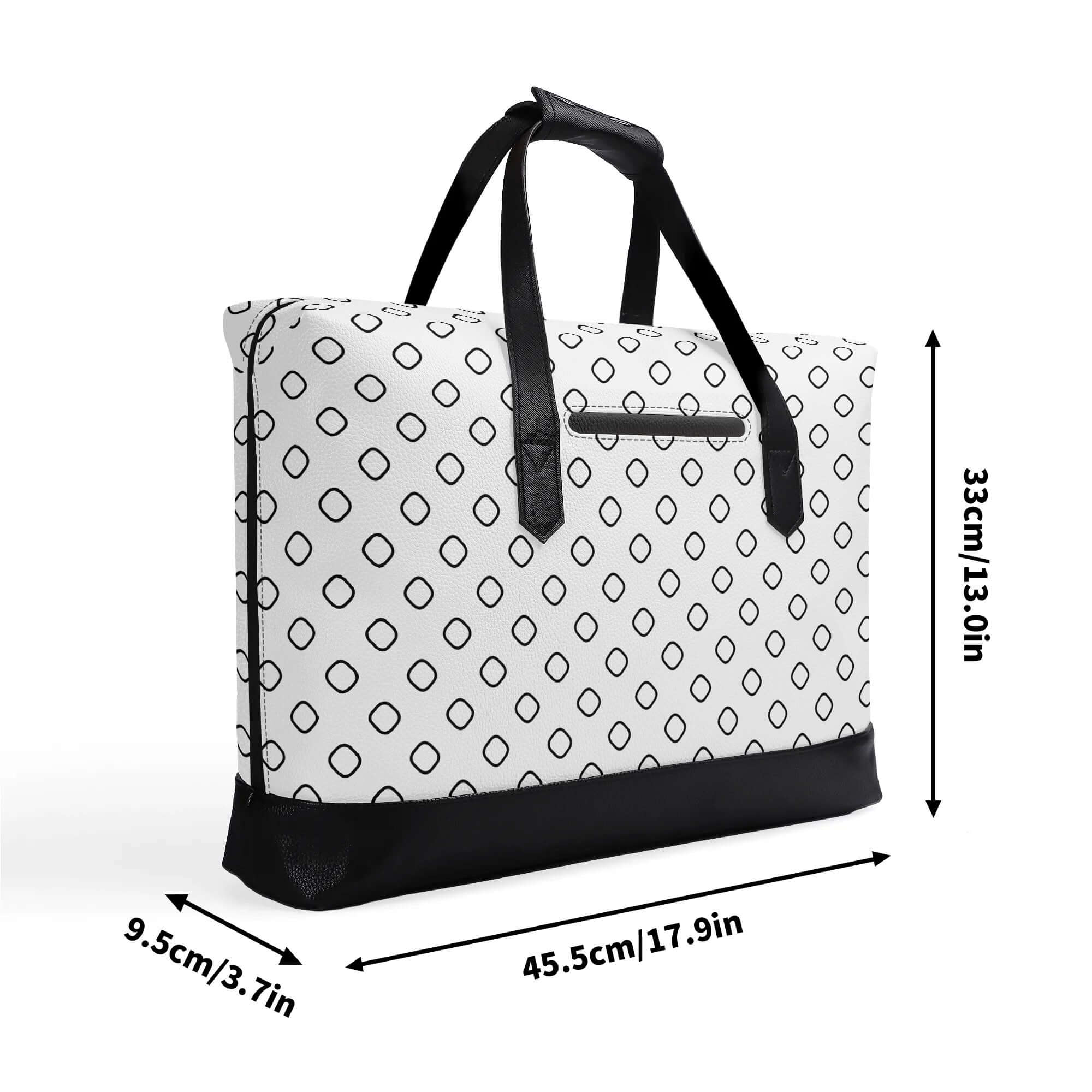 Mens PU Leather Briefcase Waterproof Business Bag