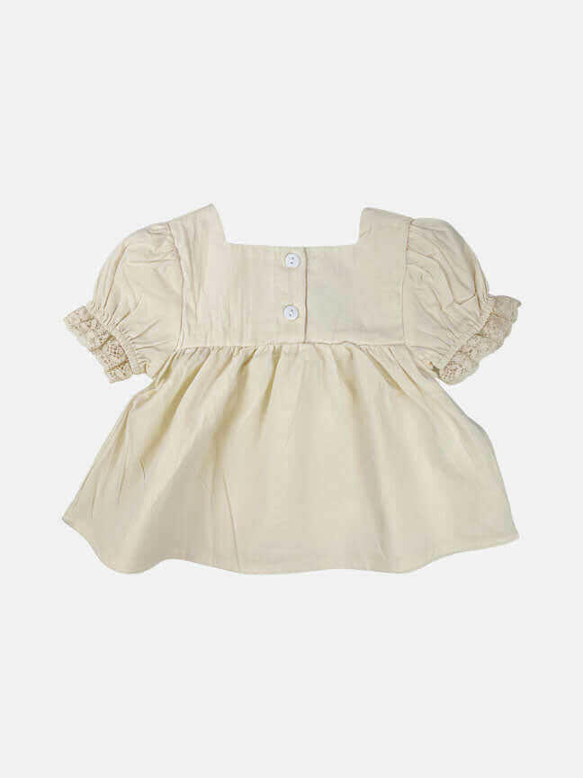 louisa embroidered set || cream floral