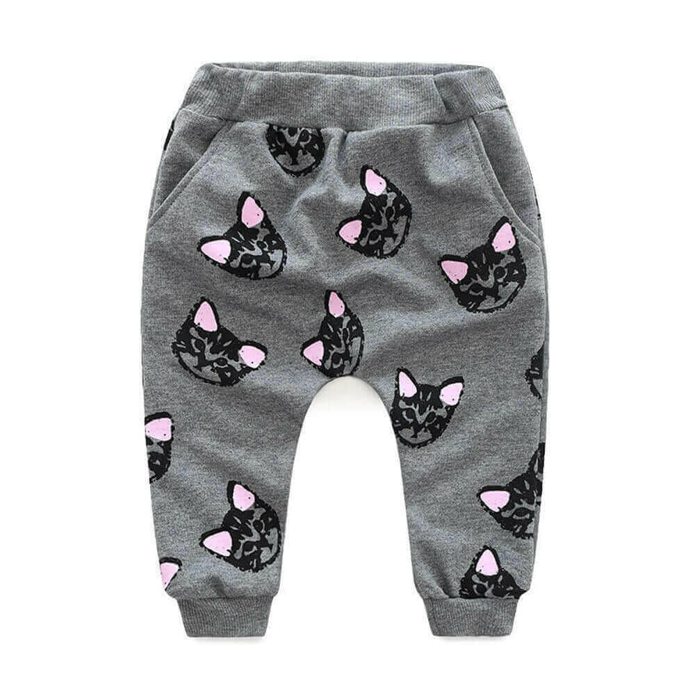 New Baby Kids Set Clothes Long Sleeve Cats