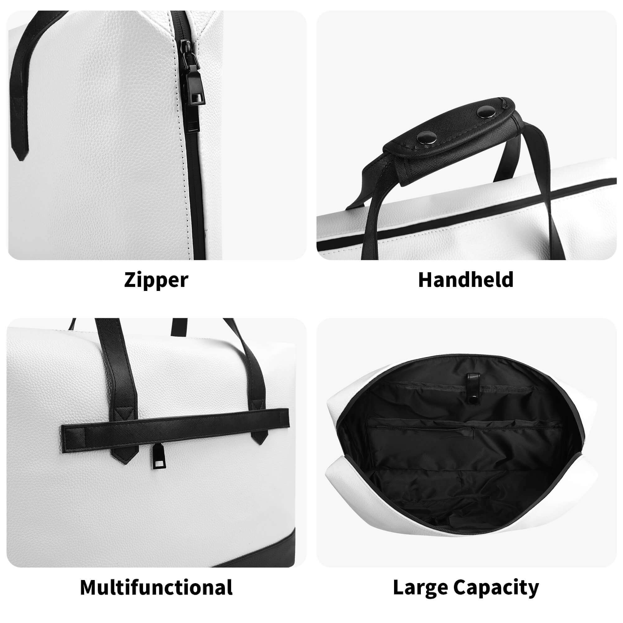 Mens PU Leather Briefcase Waterproof Business Bag