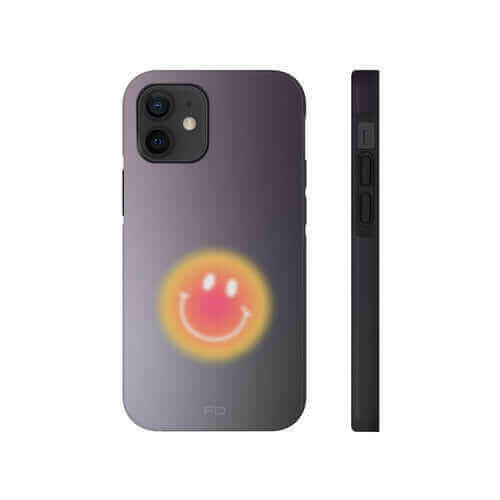 Smiley Face Tough Case - Best iPhone Case with Wireless Charging