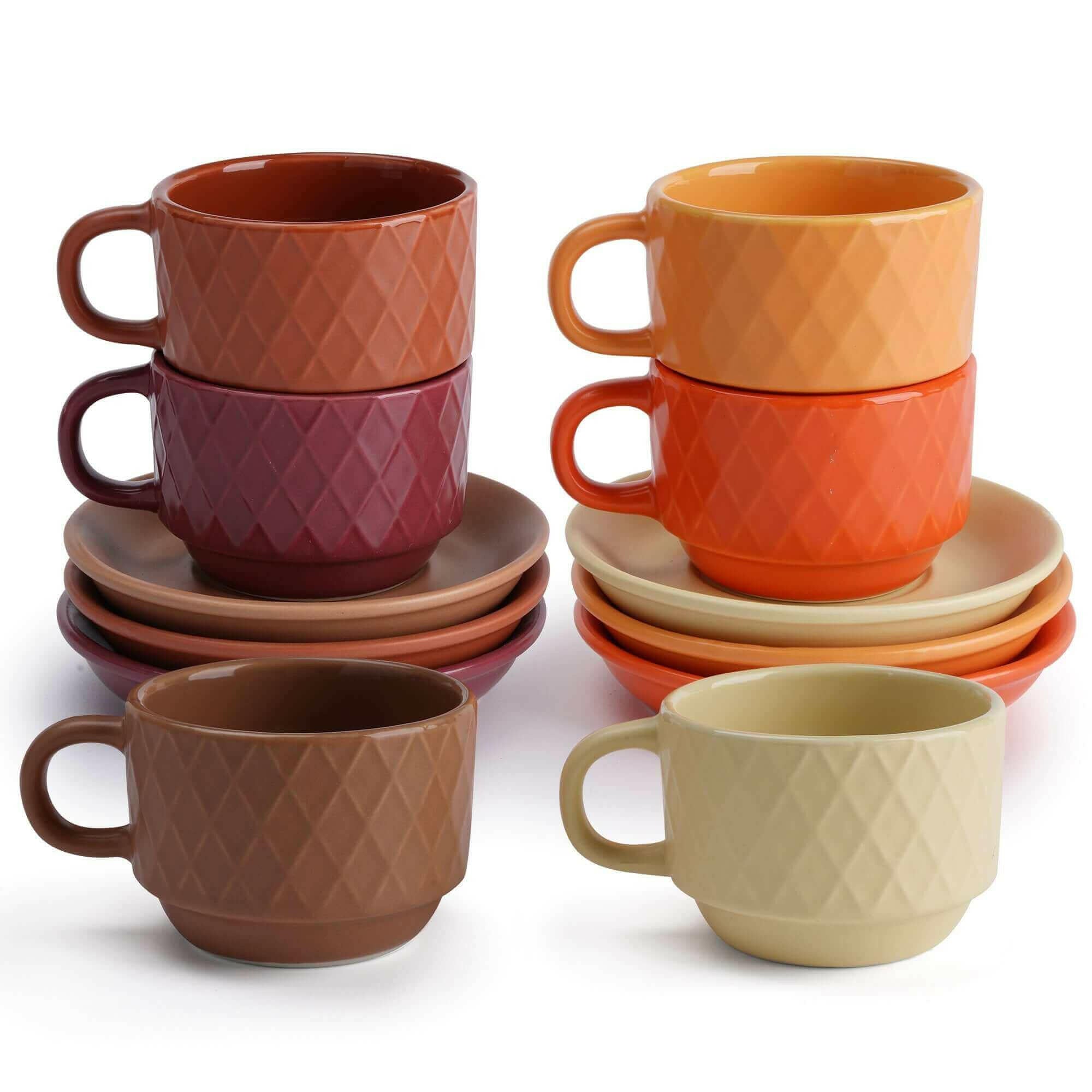 6er Espressotassen Set Palmanova Kollektion (Magma Edition)