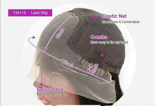 13x4x1 Kinky Straight 13x1x6 T part Lace Transparent Human Hair Wigs 1