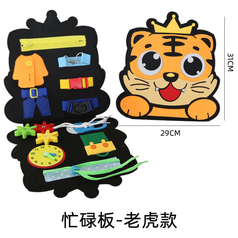 Montessori-Inspired Felt Dressing Busy Board for Kids