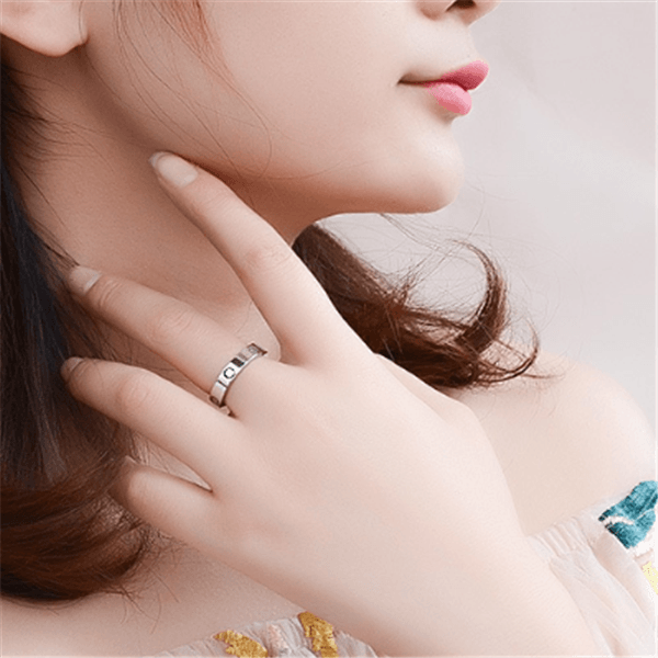Geometric Couple Ring – Gold, Steel & Rose Gold Colors