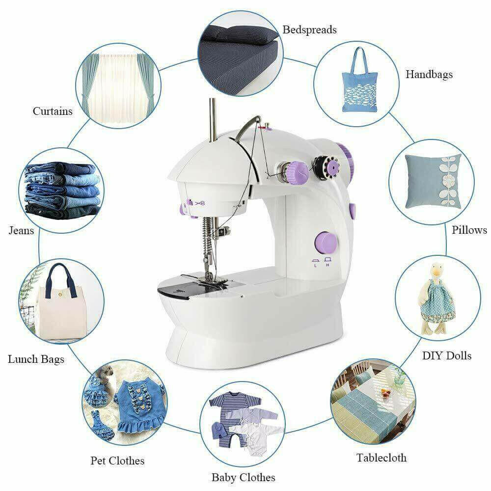 Mini Sewing Machine Electric Portable Crafting Mending Tool