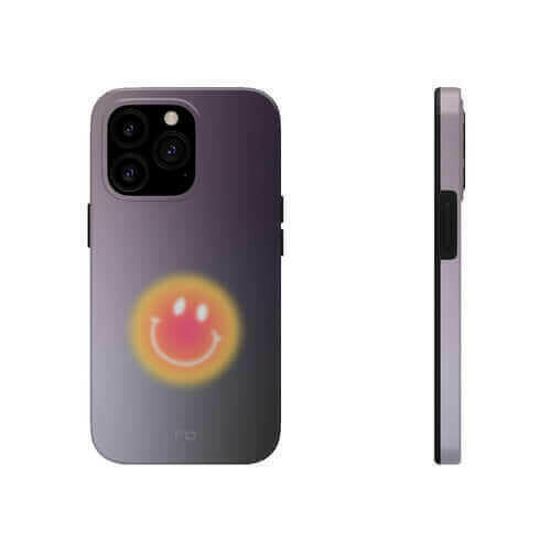 Smiley Face Tough Case - Best iPhone Case with Wireless Charging