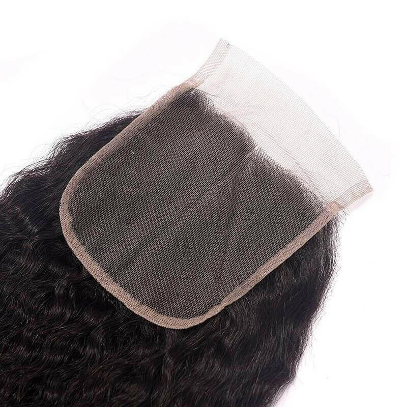 BeuMax 10A Grade 3/4 Afro Kinky Curly Bundles with 4x4 Closure