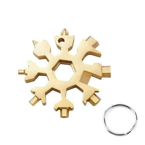 18 In 1 Snowflake Multitool Stainless Steel Tools Wine Bottle Opener