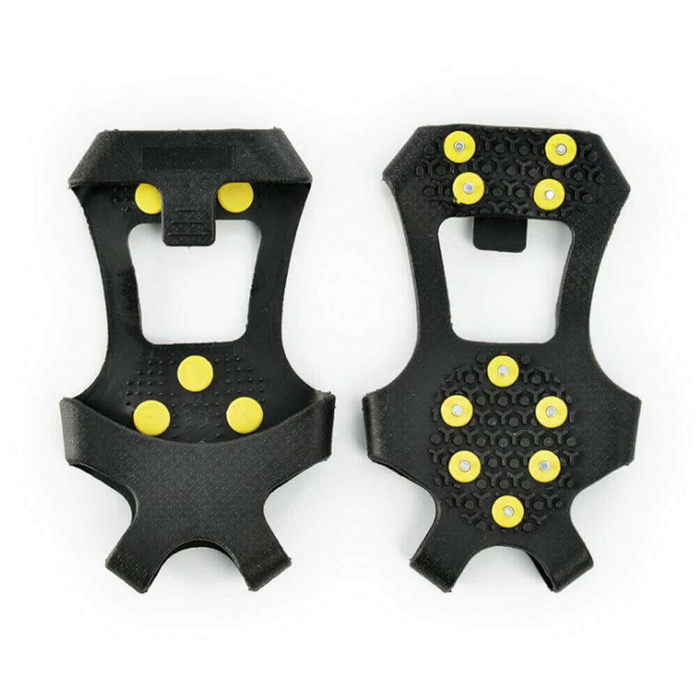 1 Pair 10 Studs Anti-Skid Ice Gripper Spike Winter Climbing Grips