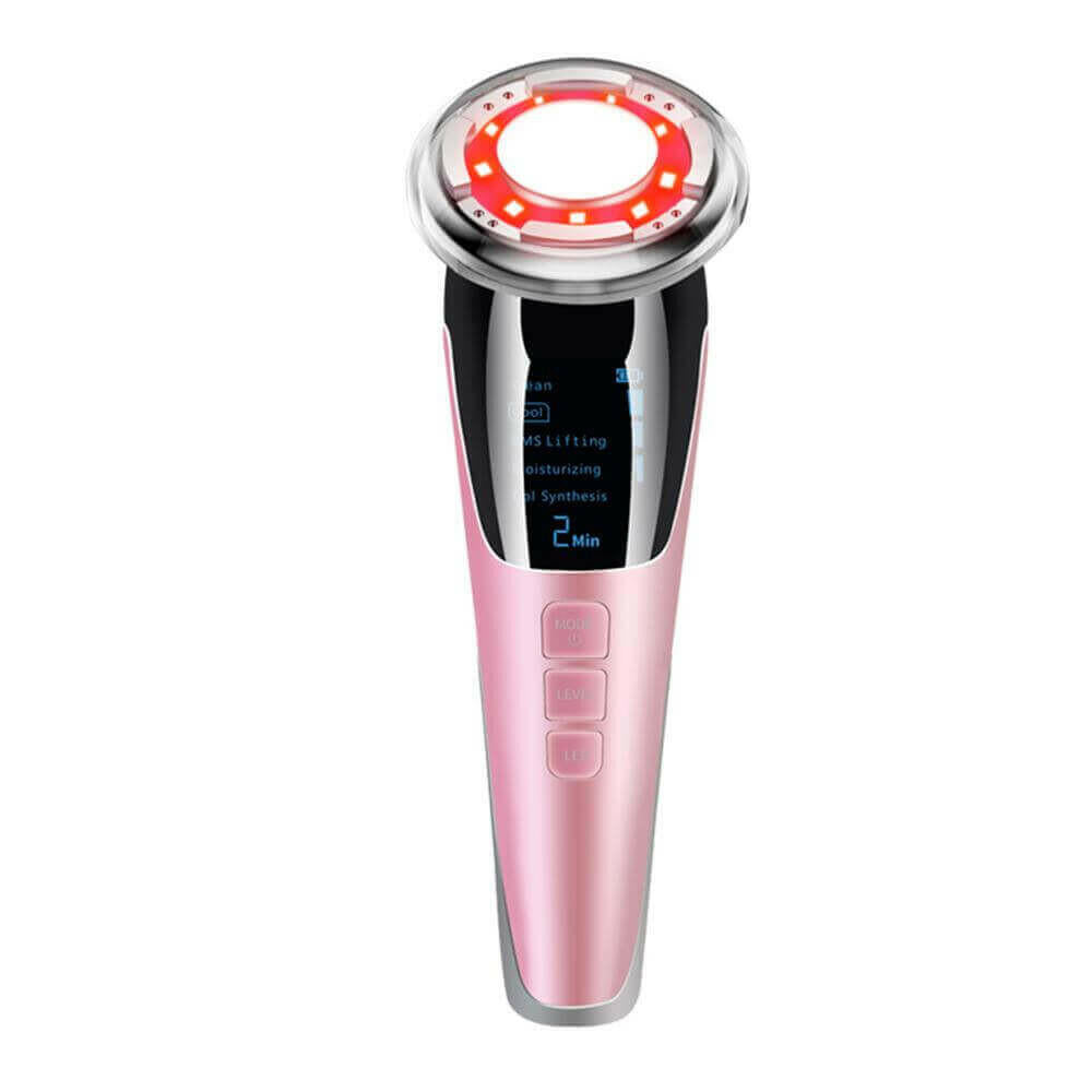 EMS Facial Massager LED light therapy Sonic Vibration Wrinkle Removal