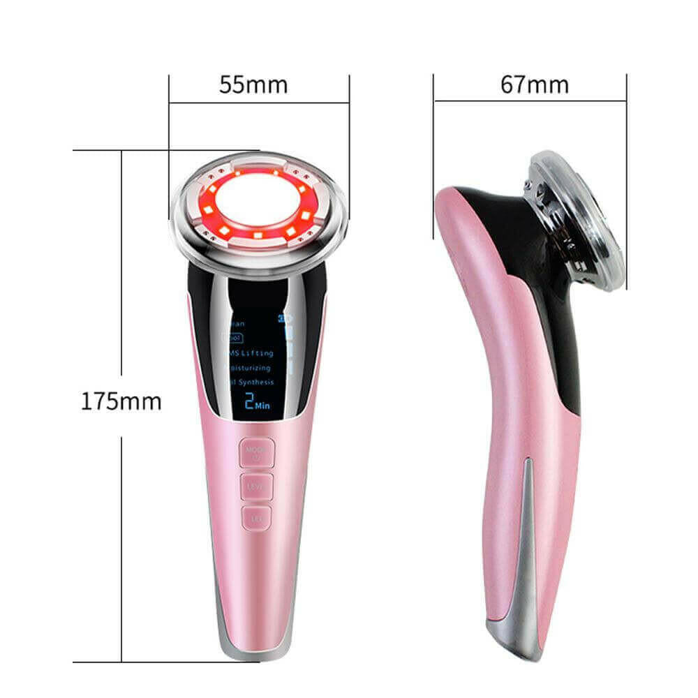 EMS Facial Massager LED light therapy Sonic Vibration Wrinkle Removal