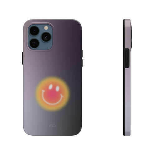 Smiley Face Tough Case - Best iPhone Case with Wireless Charging