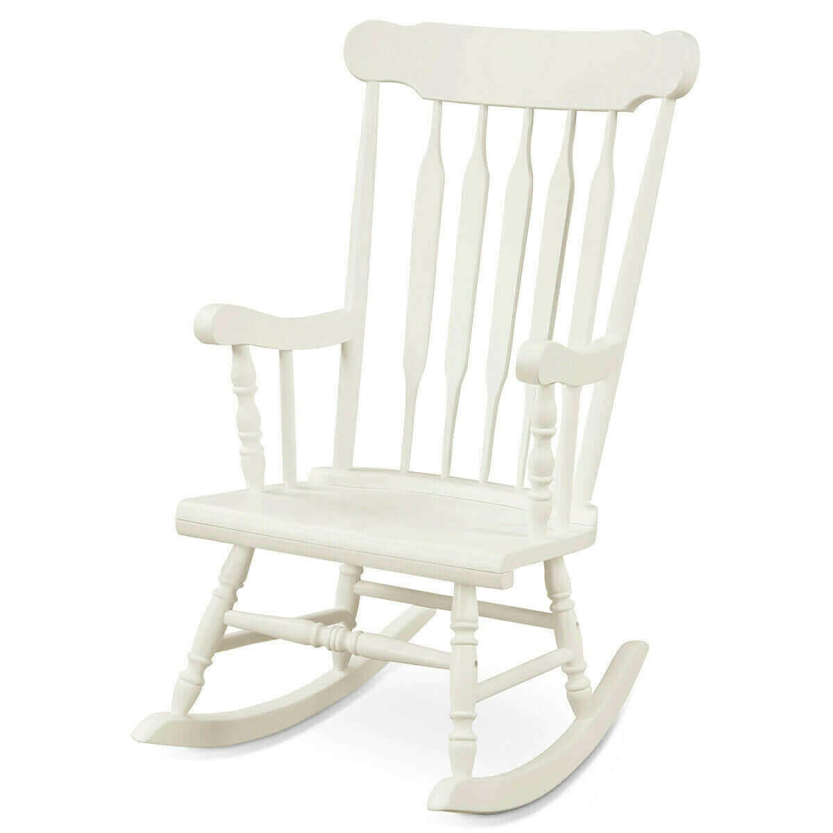 Vintage Outdoor Rocking Chair: Wooden Garden Furniture