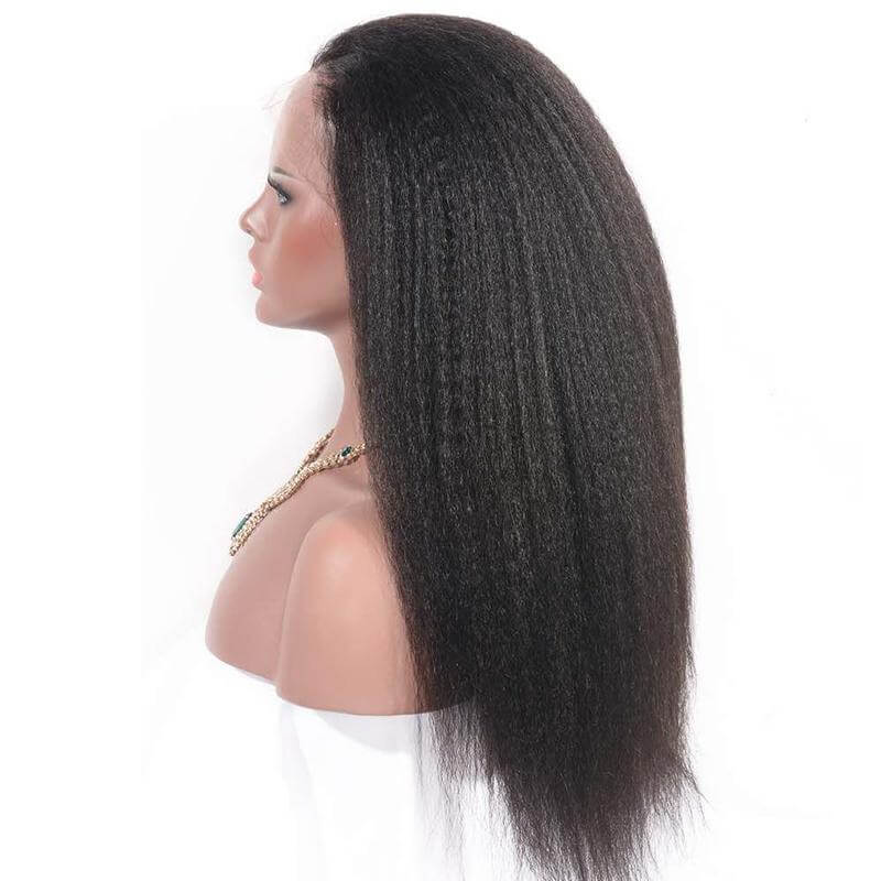 Kinky Straight 13x6 Lace Frontal Brazilian Wigs