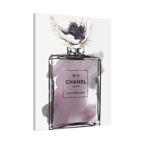 Coco Channel Perfume Art Canvas