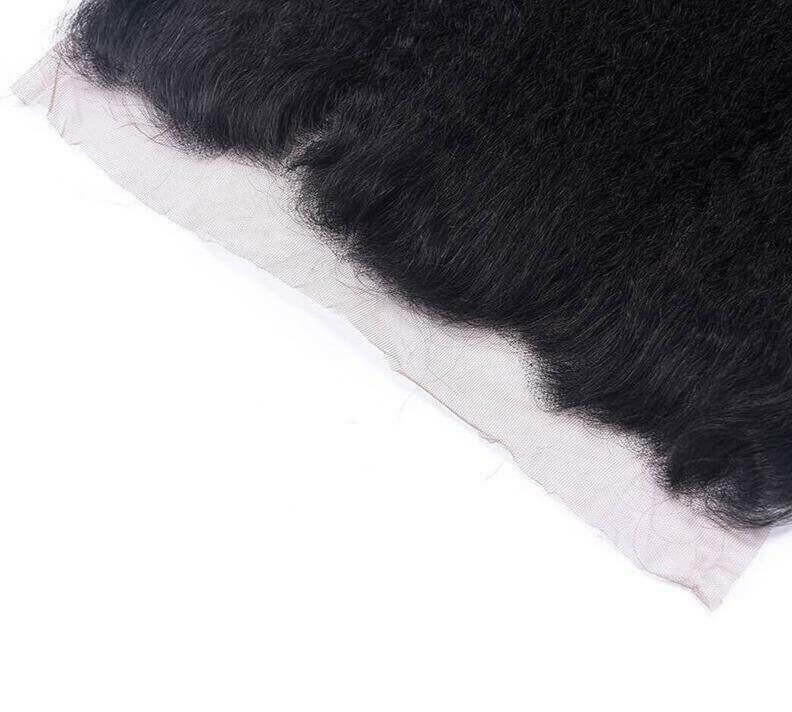 BeuMax 10A Grade 3/4 Kinky Straight bundles with 13x4 Frontal