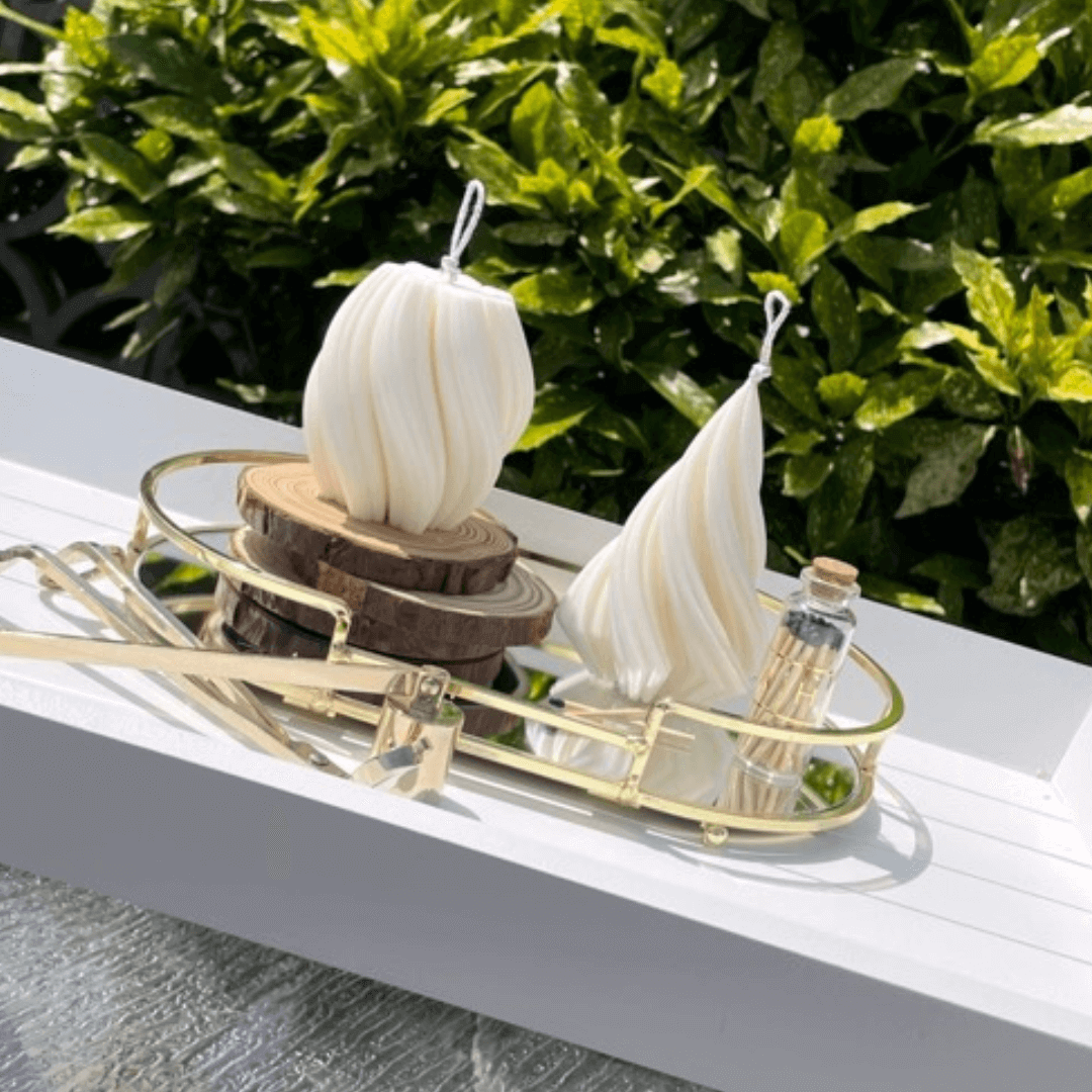 The Twirl - Pillar Candle Collection