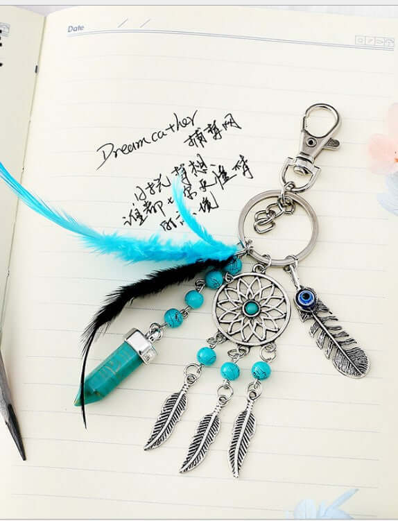 Alloy Dream Catcher Tassel Keychain
