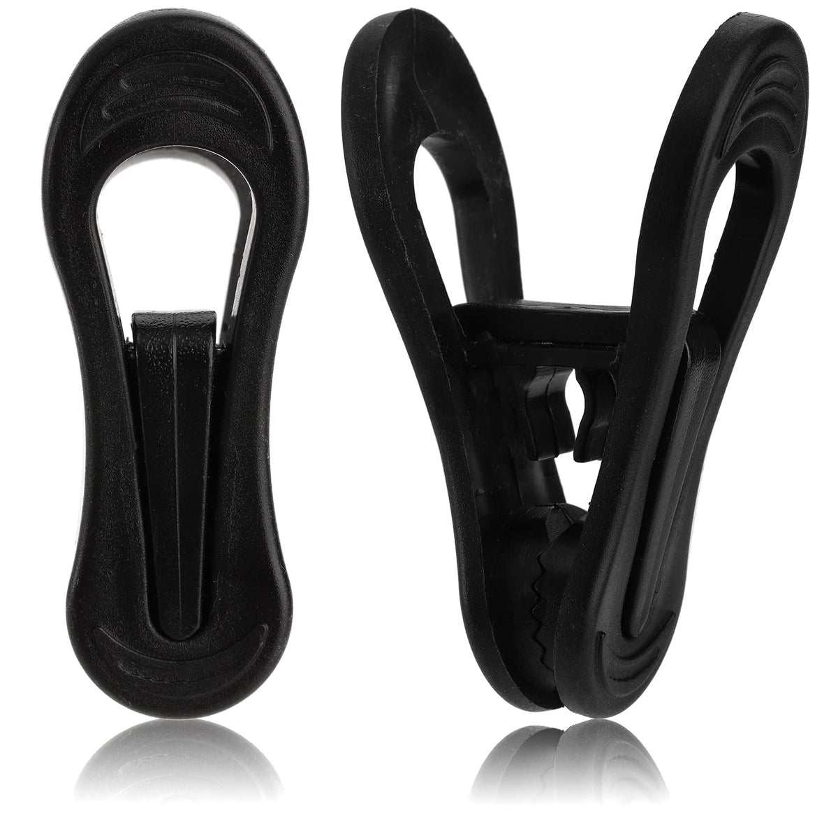 Yopay 50 Pieces Hanger Clips for Hangers Strong Pinch Easily Clip on Clothing Pants Multi-Purpose Kids Plastic Finger Clips for Home Office Travel Crafts