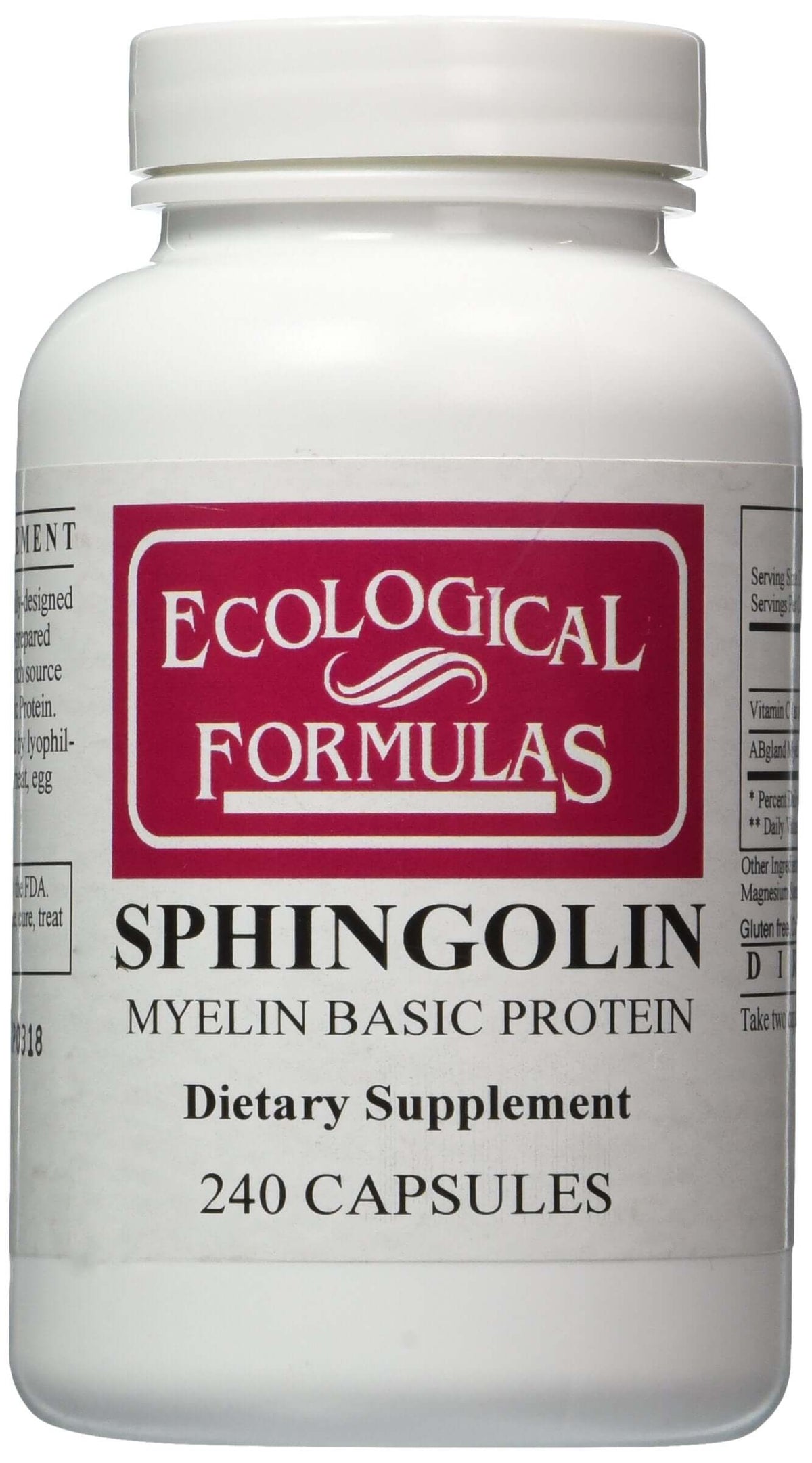 Ecological Formulas Sphingolin 200 mg, 240 Capsules