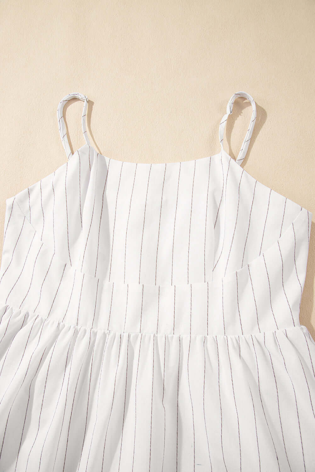 Stripe Spaghetti Strap Pocketed High Waist Maxi Dress