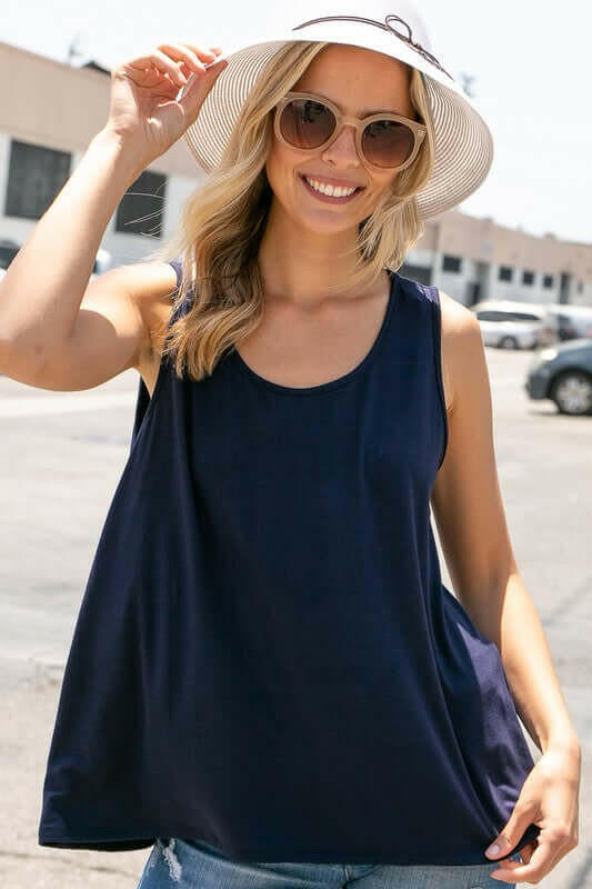 AMERICAN FLAG LASER CUT TANK TOP