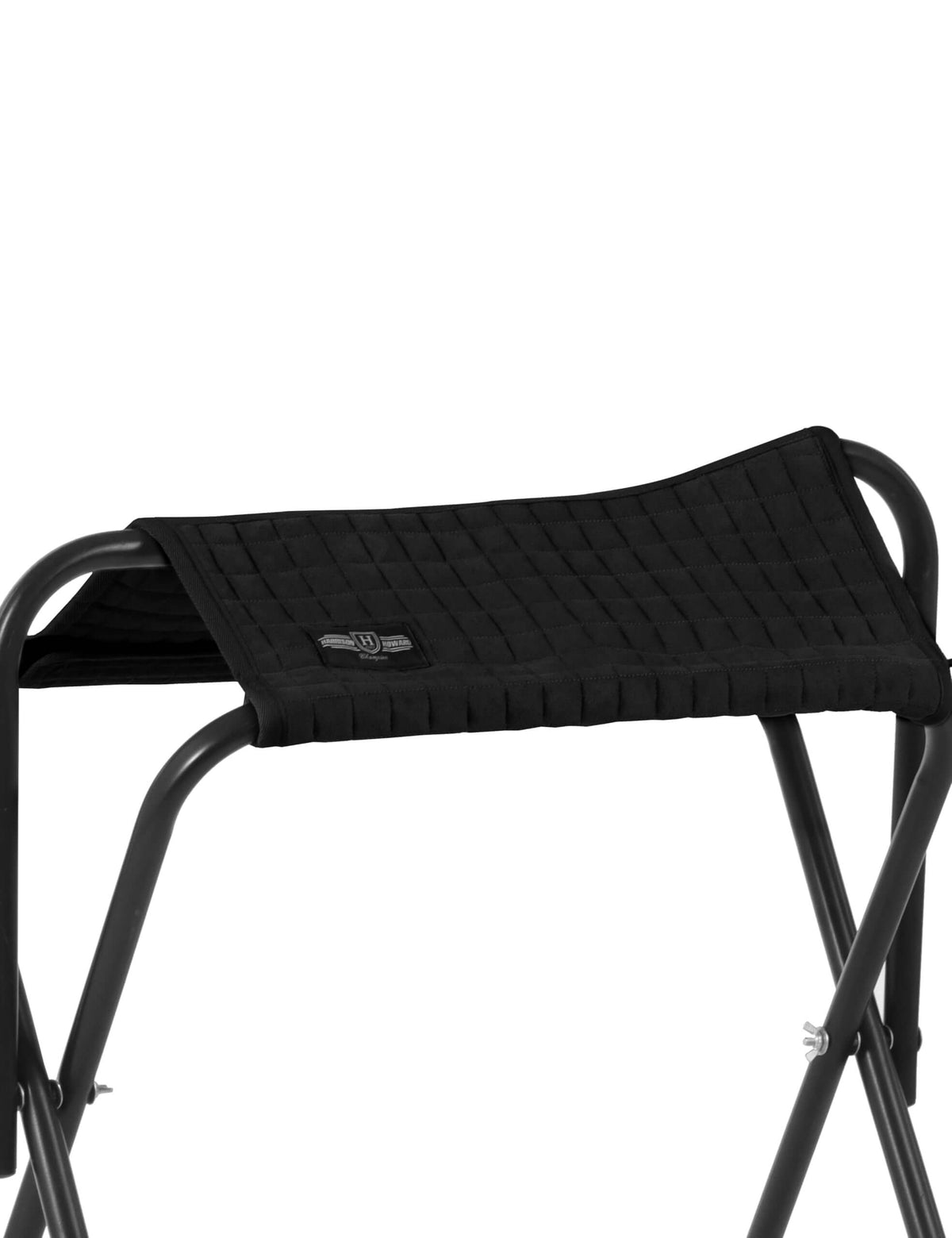 Harrison Howard Quilted Suede Saddle Rack Cover - Black