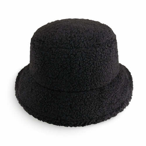 Sherpa Bucket Hat for Winter – Cozy Fleece Bucket Hat with Adjustable