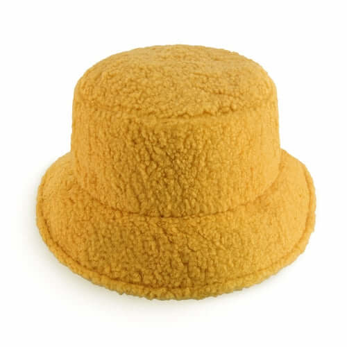 Sherpa Bucket Hat for Winter – Cozy Fleece Bucket Hat with Adjustable