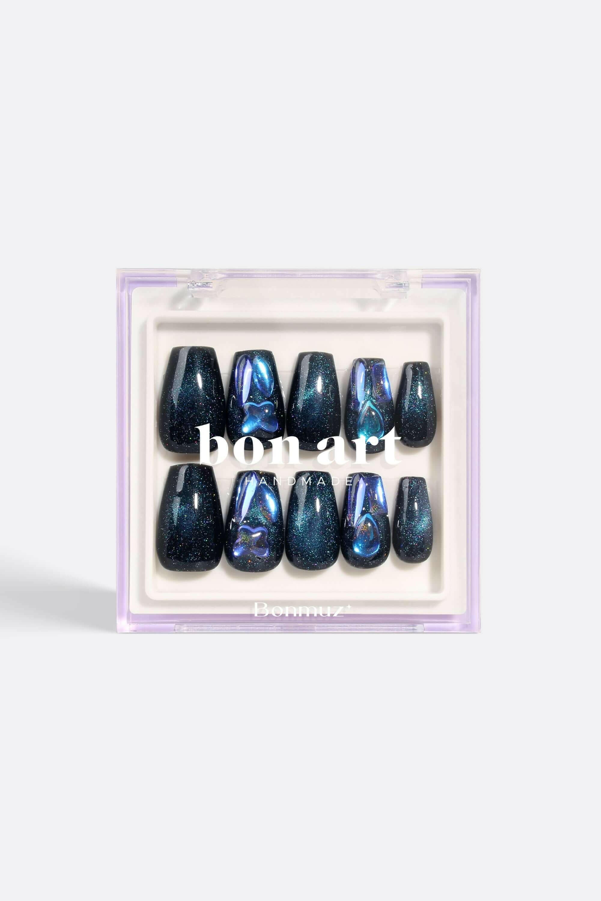 Sapphire Stardust | Pro Handmade Gel Nails