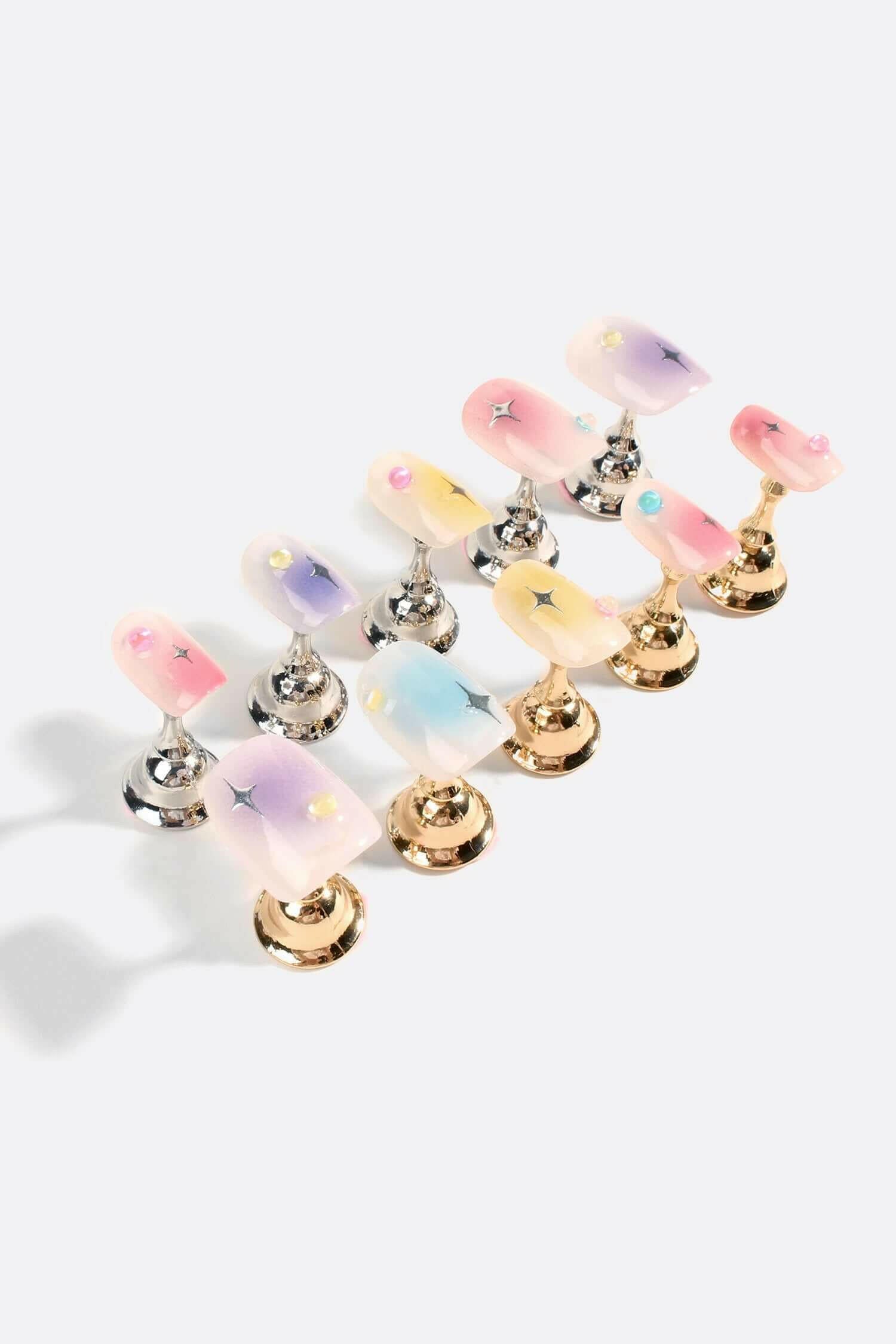 Dewdrop on Rainbow | Pro Handmade Gel Nails