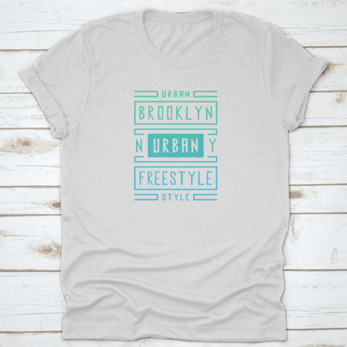 Vector Retro Illustration On The Theme Of Brooklyn. Urban. Freestyle.