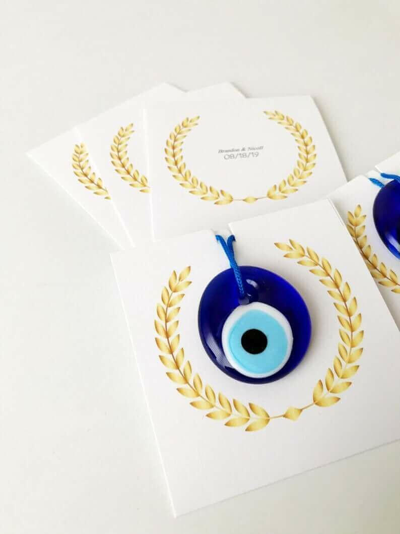 Personalized Greek wedding favors