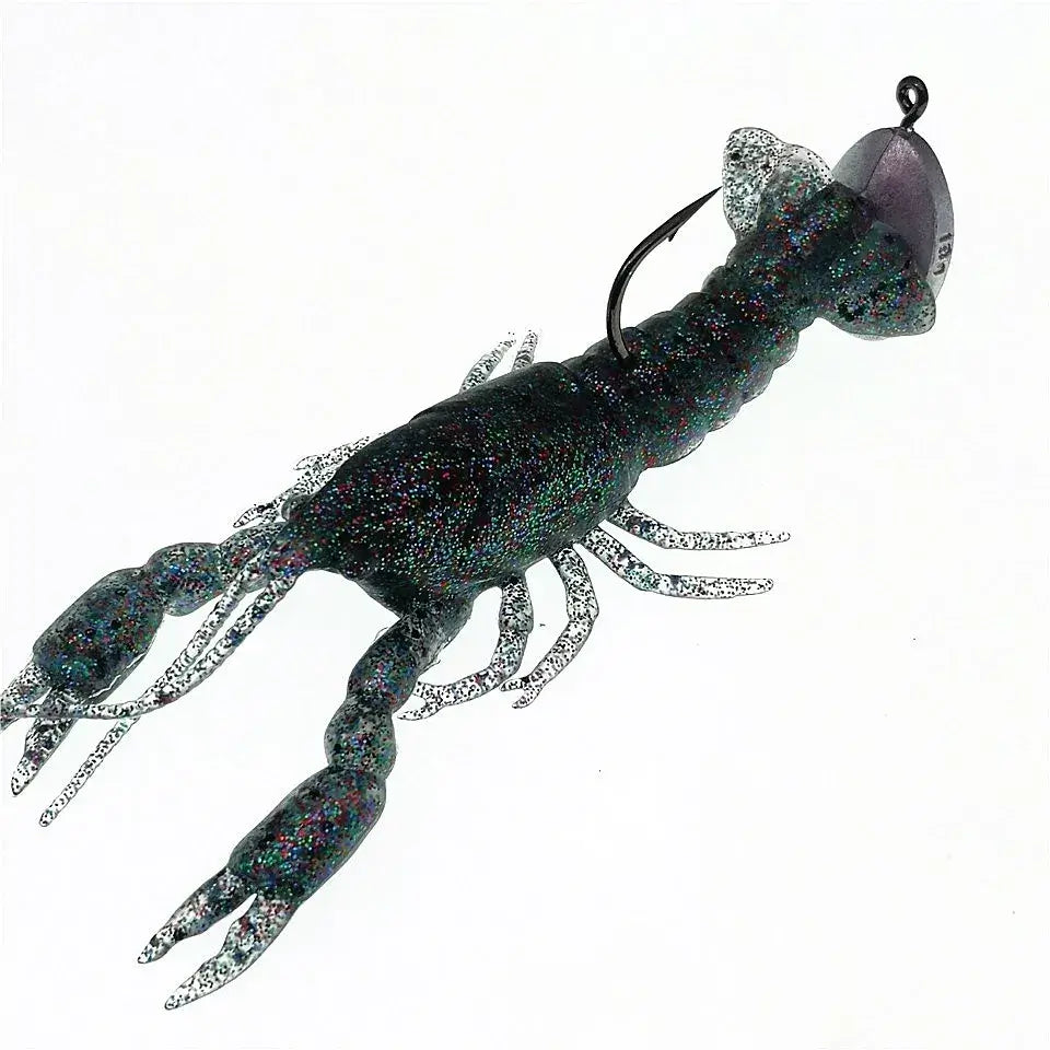 SWOLFY 3PCS/LOT Fishing Bait 12cm Marine Soft Crayfish Lobster