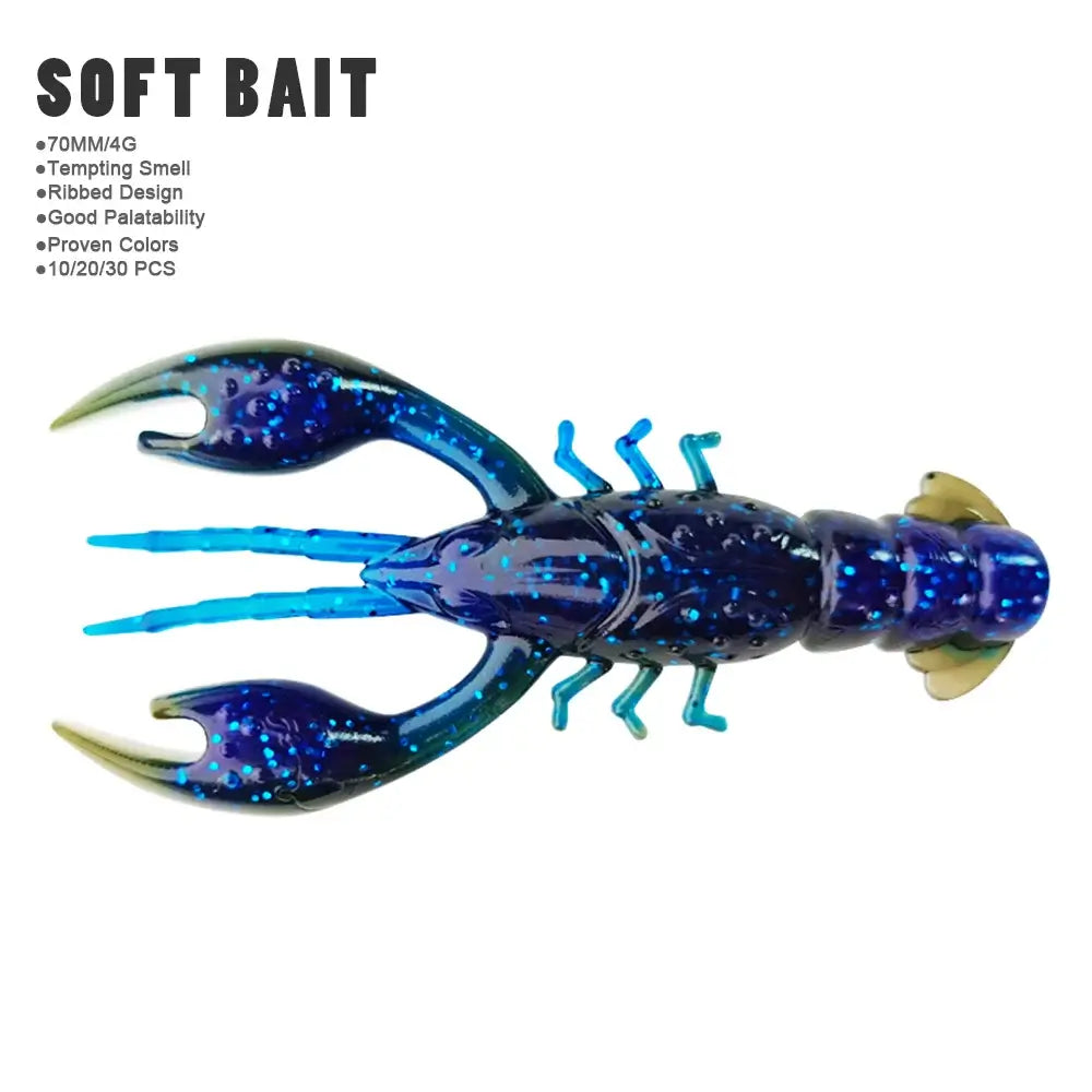 floating silicone shrimp lures