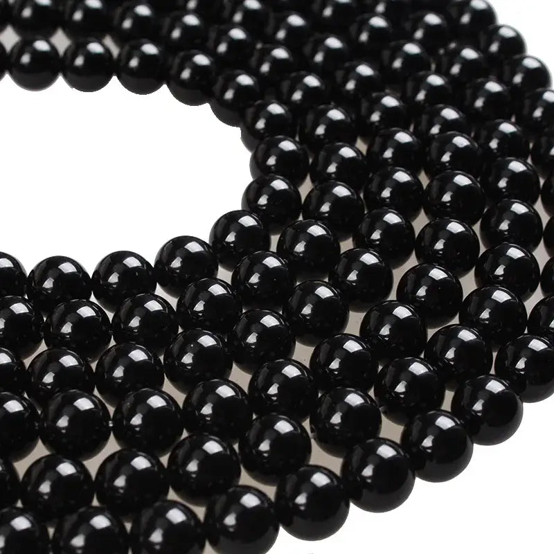 black agate onyx beads