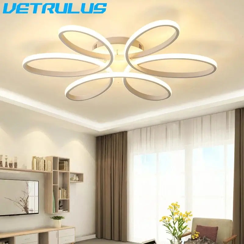 VETRULUS Flower LED Ceiling Light, 58 cm, Style A or B